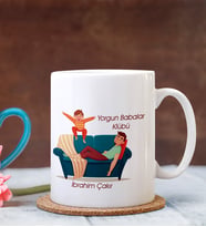 BK Gift Kişiye Özel Babalar Günü Temalı Beyaz Kupa Bardak 21245 B