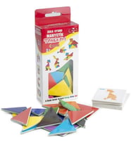 Manyetik Tangram - Buzdolabına Yapışan Tangram - Mıknatıslı Tangram Seti (Karışık)
