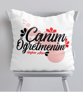 BK Gift Kişiye Özel Canım Öğretmenim  Yastık  3