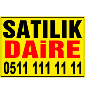 MIGNATIS - Satılık Daire Branda Afişi