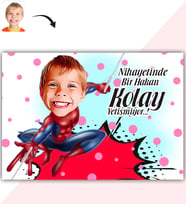 BK Gift Kişiye Özel Erkek Çocuk Karikatür Baskılı Yaş Pasta İçin Yenilebilir Şekerli Kağıt  1(Sadece Kağıt)