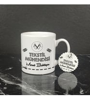 Tekstil Mühendisi Kupa Bardak ve Anahtarlık Set