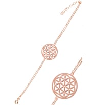 Rose Yaşam Çiçeği Model 4 Kadın Gümüş Bileklik GBLYSMCCGM4-ROS 6018603986908