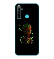 Baby Groot Tasarım Süper Şeffaf Silikon Telefon Kılıfı Oppo Realmi 6i