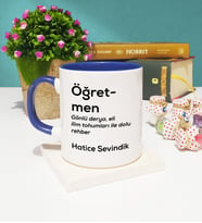 Öğretmen Kupa Bardak Lacivert