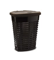 Primanova Palm Kirli Çamaşır Sepeti 50 Litre 3 Renk (Kahverengi)