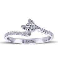 Lova Toplam 0,30 Karat Pırlanta Tektaş Yüzük - 1070057