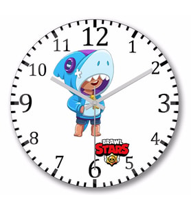 Brawl Stars Shark Leon Duvar Saati Bombeli Gercek Cam