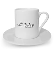 BK Gift Kişiye Özel Not Today Tasarımlı Türk Kahvesi Fincanı  1