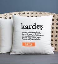 Kardeş Kelime Anlamı Kare Yastık