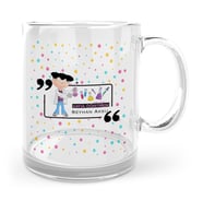 BK Gift Kişiye Özel Kimya Öğretmeni Cam Kupa Bardak  2