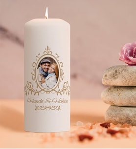 BK Gift Kişiye Özel İsimli Fotoğraflı Mum - 1