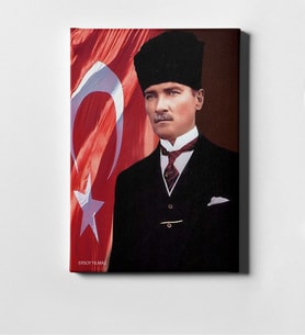 BK Gift Kişiye Özel Atatürk Kanvas Tablo 50x70cm 23