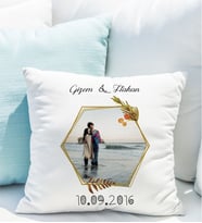 Kişiye Özel Fotoğraflı İsimli Yastık