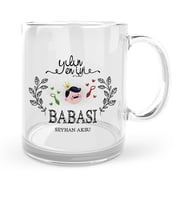 BK Gift Kişiye Özel Yılın En İyi Babası Cam Kupa Bardak  1