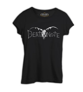 Death Note - Logo Siyah Kadın Tshirt