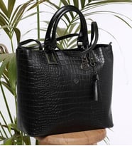 Givenza Siyah1sınıf Elegant 3 Bölmeli Bayan Çanta