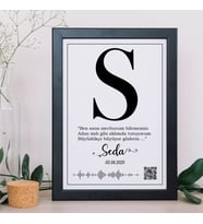 Sevgililer Günü Temalı Kişiye Özel Qr Kodlu Tablo 5