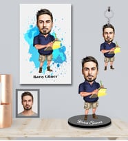Kişiye Özel Patron Karikatürlü 3 lü Hediye Seti Bay-17