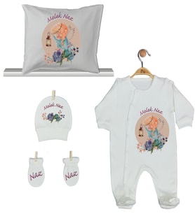 Pia Baby Gl 1930-04 İsme Özel Yastık Tulum Set