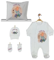 Pia Baby Gl 1930-04 İsme Özel Yastık Tulum Set