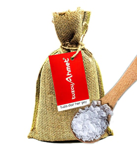 Tuzcu Ahmet 1 Kg Jüt Torbada İri Taneli Kristal Çankırı Kaya Tuzu