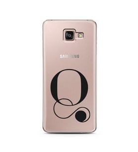 Samsung A7 (2016) Harf Tasarımlı Telefon Kılıfı Q-Harfi 