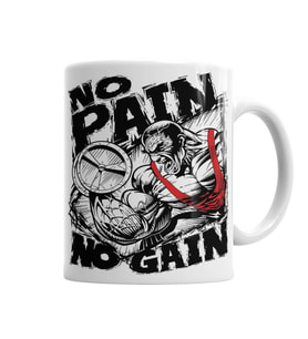 No Pain No Gain  Kupa Bardak Porselen