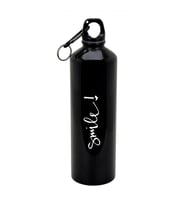 Kişiye Özel Siyah Çelik  Matara Suluk 750ml
