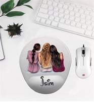 Kişiye Özel Bilek Destekli Mousepad Arkadaşlar Desenli