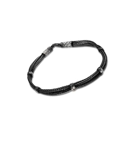 Kazaziye Bileklik Oksitli Gümüş El Yapımı Bay Bayan Bilekliği BLK-286