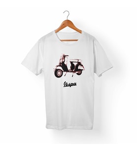 Vespa Çocuk Beyaz Tişört