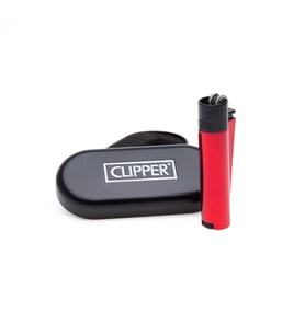 Clıpper Marka Metal Gazlı Çakmak (Kırmızı)