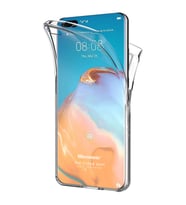 Microsonic Huawei P40 Pro Kılıf 6 tarafı tam full koruma 360 Clear Soft Şeffaf