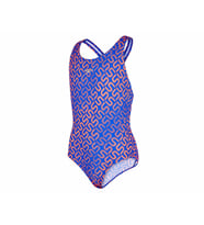 Speedo Kız Çocuk Mayosu Mor Monogram Alv Spbk Jf Blu Red 8 08833A737 (Çok Renkli)