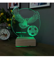 Kartal Tasarım 3D RGB Led Aydınlatma Led Gece Lambası