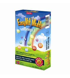 EasyVit Multi + Omega 3 Çiğenebilir Tablet 30 Adet