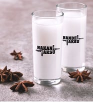 BK Gift Kişiye Özel Renkli Baskılı İsimli İkili Rakı Bardağı Seti-29 (Beyaz)