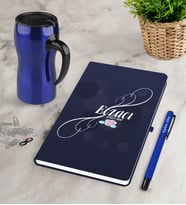 BK Gift Kişiye Özel Eczacı Lacivert Defter Kalem Termos Mug Seti-8 (Model 1)