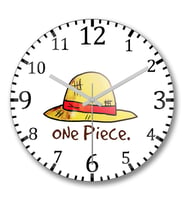 One Piece Love Duvar Saati Bombeli Gercek Cam