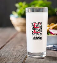 BK Gift Kişiye Özel Renkli Baskılı Harfli Rakı Bardağı-3 (Beyaz)
