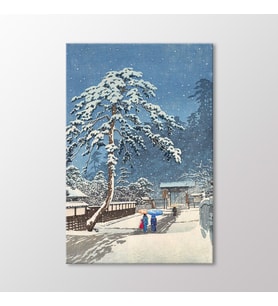 Arty Tablo Honmonji Temple in Snow Tablo (Karışık)