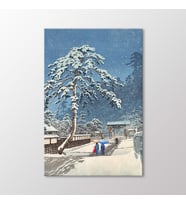 Arty Tablo Honmonji Temple in Snow Tablo (Karışık)