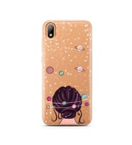 Space Girl Tasarım Süper Şeffaf Silikon Telefon Kılıfı Huawei Y5 2019