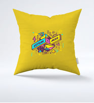 BK Gift Kişiye Özel İsimli Sarı Yastık  3