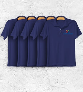 Firmalara Özel Logo Baskılı 1. Kalite Lacivert Polo Yaka Tişört (5 Adet)