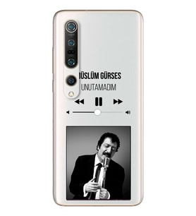 Müslüm Gürses Mp3 Tasarımlı Süper Şeffaf Silikon Telefon Kılıfı Xiomai Mi10-pro