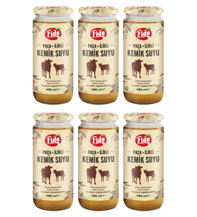 Fide Paça + İlikli Kemik Suyu 6 Adet X 480 ML