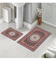 Banyo Halısı Ikili Klozet Takımı Kaymaz Tabanlı (60 xm x 100 cm + 40 cm x 60 cm) 