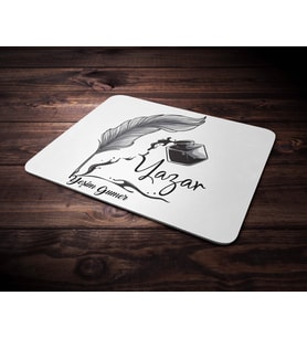 Kişiye Özel Yazar Tasarımlı Mouse Pad (Renksiz)